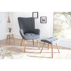 Kreslo s podnožkou IKAROS Dekorhome vyobraziť