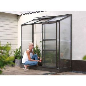 Skleník k stene IDA 1300 čierny Dekorhome vyobraziť