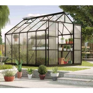 Skleník URANUS 8300 polykarbonát čierny Dekorhome vyobraziť