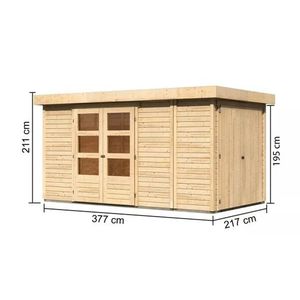Drevený záhradný domček RETOLA 5 Lanitplast vyobraziť