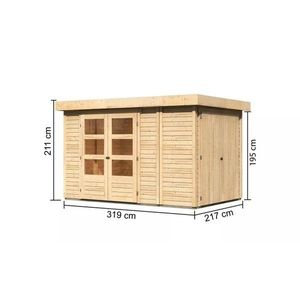 Drevený záhradný domček RETOLA 3 Lanitplast vyobraziť