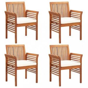 Záhradné jedálenské kreslá 4 ks MONIKA Dekorhome vyobraziť