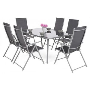 Záhradný jedálenský set 6+1 texilen vyobraziť