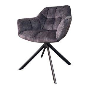 Otočné jedálenské kreslo 2 ks KOKALOS zamat Dekorhome vyobraziť