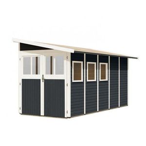 Drevený záhradný domček WANDLITZ 181x442 cm Lanitplast vyobraziť