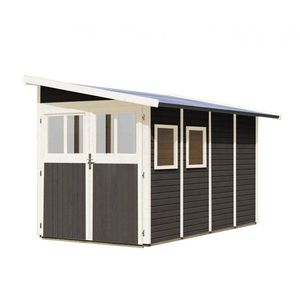 Drevený záhradný domček WANDLITZ 181x355 cm Lanitplast vyobraziť