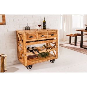 Barová skrinka s kolieskami OFION Dekorhome vyobraziť