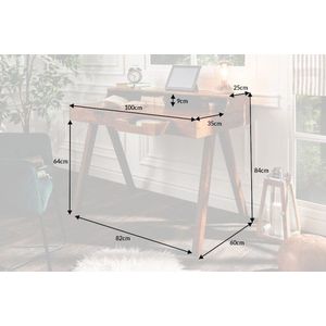 Písací stôl s úložným priestorom APIS Dekorhome vyobraziť