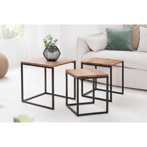 Odkladací stolík 3 ks GAIA Dekorhome vyobraziť