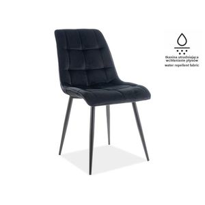 Jedálenská stolička CHIC VELVET MATT černá Signal vyobraziť