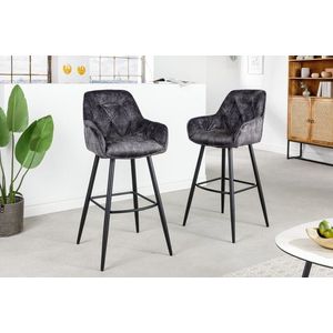 Chesterfield barová stolička 2 ks MEDON Dekorhome vyobraziť