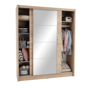 Šatníková skriňa s posuvnými dverami LOW Tempo Kondela vyobraziť