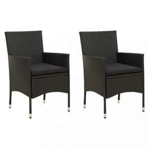 Záhradná kresla 2 ks polyratan Dekorhome vyobraziť