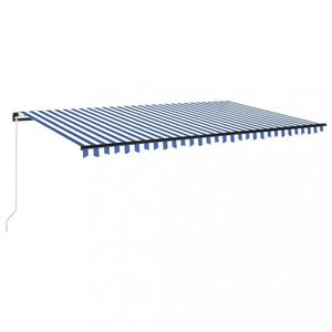 Ručne zaťahovacia markíza s LED svetlom 500x300 cm Dekorhome vyobraziť