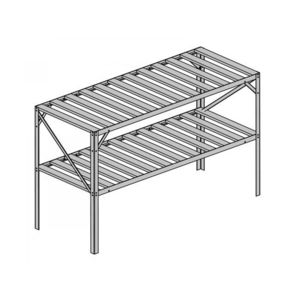 Hliníkový regál do skleníka Lanitplast vyobraziť