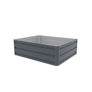 Vyvýšený záhon pozinkovaný plech sivá Rojaplast vyobraziť