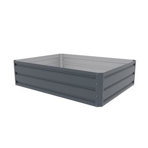 Vyvýšený záhon pozinkovaný plech sivá Rojaplast vyobraziť