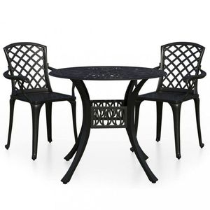Záhradný bistro set 3 ks liaty hliník Dekorhome vyobraziť
