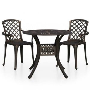 Záhradný bistro set 3 ks liaty hliník Dekorhome vyobraziť