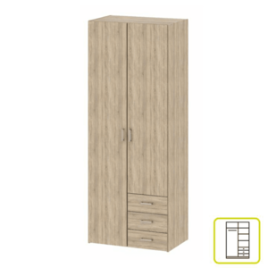 Šatníková skriňa GWEN 70425 Tempo Kondela vyobraziť