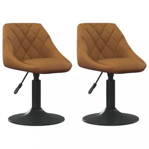 Otočná jedálenská stolička 2 ks zamat / kov Dekorhome vyobraziť