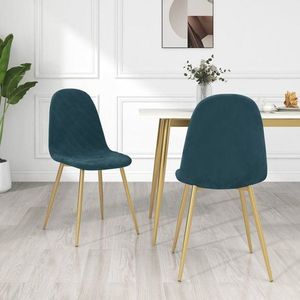Jedálenská stolička 2 ks zamat / kov Dekorhome vyobraziť
