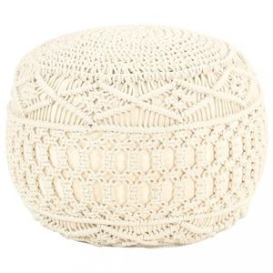 Ručně pletený taburet Dekorhome vyobraziť