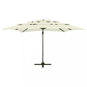 Záhradný slnečník polohovacia látka / kov Dekorhome vyobraziť