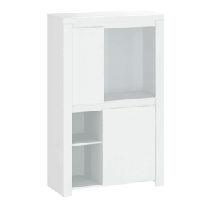 Regál LINDY biela lesk Tempo Kondela vyobraziť