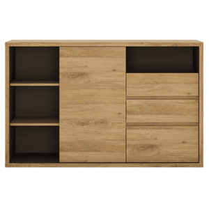 Komoda SHELDON 43 dub shetland / sivá Tempo Kondela vyobraziť