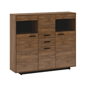 Komoda DELIS K dub bolzano / čierna Tempo Kondela vyobraziť