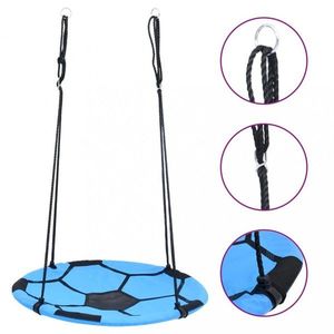 Hojdacie hniezdo modrá / čierna Dekorhome vyobraziť