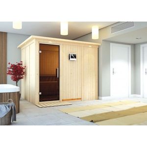 Interiérová fínska sauna 231x196 cm Lanitplast vyobraziť