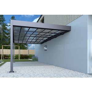 Kovový prístrešok / carport k stene 315 x 502 cm Dekorhome vyobraziť