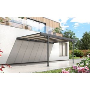 Kovový prístrešok / Carport ku stene 298 x 509 cm Dekorhome vyobraziť