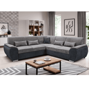 Sedacia súprava EMILY ROH rozkladacia sivá / tmavosivá Tempo Kondela vyobraziť