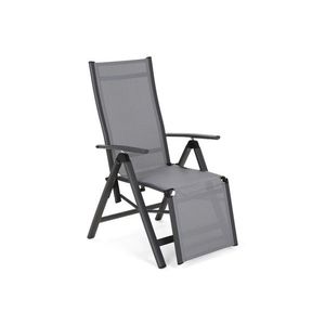 Záhradné polohovacie kreslo hliník / textilen vyobraziť