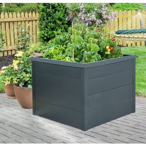 Vyvýšený záhon 100 x 100 x 76 cm antracit Dekorhome vyobraziť