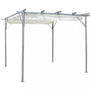 Pergola so zaťahovacou strechou 3 x 3 m Dekorhome vyobraziť