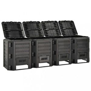 Záhradný kompostér čierny Dekorhome vyobraziť