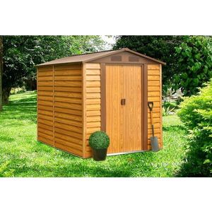 Záhradný domček 236 x 195 cm kovový Dekorhome vyobraziť