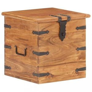 Úložná truhla akácie / kov Dekorhome vyobraziť