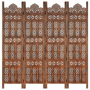 Drevený paraván 4-dielny Dekorhome vyobraziť