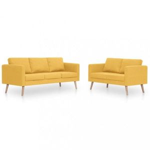 Sedacia súprava 2ks látka/drevo Dekorhome vyobraziť