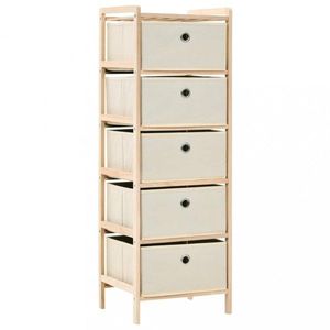 Regál s košíkmi béžová Dekorhome vyobraziť