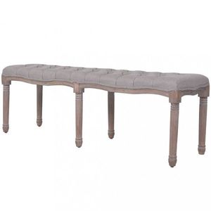 Lavica ľan / drevo Dekorhome vyobraziť