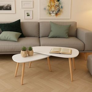 Konferenčný stolík 2 ks Dekorhome vyobraziť