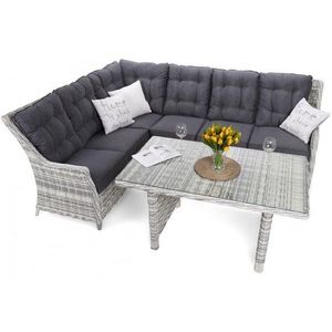 Záhradná sedacia súprava ľavý roh umelý ratan vyobraziť