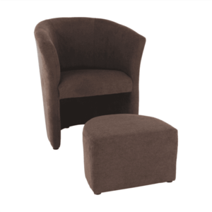 Kreslo s taburetom ROSE Tempo Kondela vyobraziť