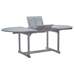 Záhradný rozkladací stôl sivá akácie Dekorhome vyobraziť
